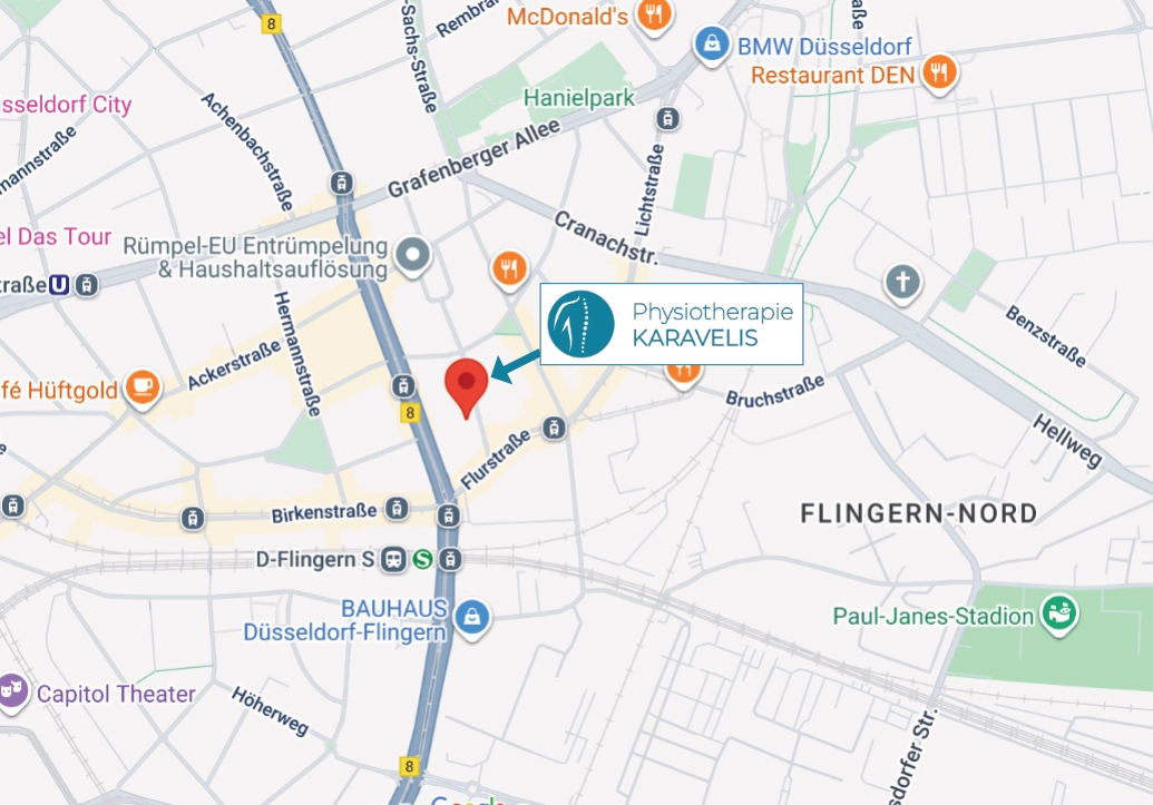 Karavelis Flingern Physiotherapie Route